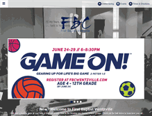Tablet Screenshot of fbcwentzville.com